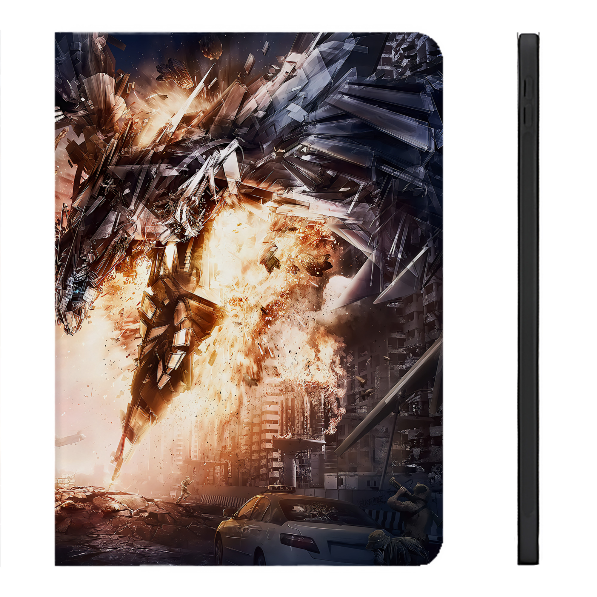 （画像用） Transformers トランスフォーマー IPadケース ペンホルダー付き ブックスタイルデザイン